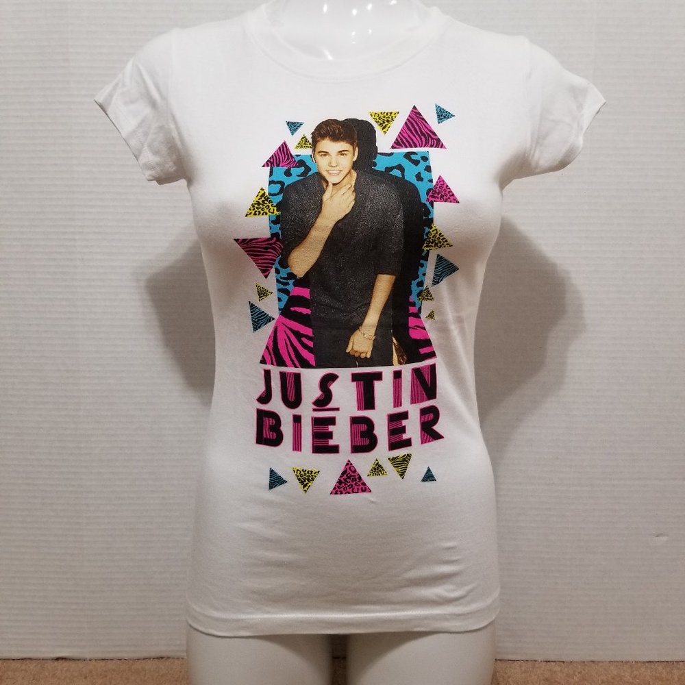 Justin Bieber shirt XL 16 photo graphic retro style singer band merch